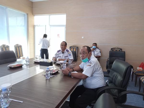 Kadishub Babel Pimpin Rapat Vicon Pengembangan Pelabuhan Pangkal Balam