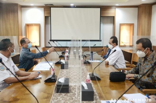Kadishub Babel Tajuddin Dampingi Gubernur Erzaldi Rosman Audiensi Dengan Menhub Budi Karya Sumadi