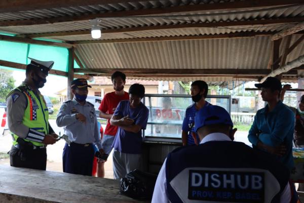 Dishub Babel Beserta Polda Babel Gelar Inspeksi Mendadak di Kabupaten Bangka 