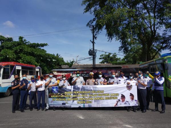 Dishub Babel Lakukan Ramp Check Mulai 25 April - 4 Mei 2021 Berjalan Lancar 