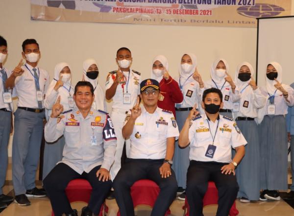Tekan Angka Kecelakaan, Dishub Babel Gandeng Pelajar Jadi Pelopor Keselamatan Berlalu-lintas