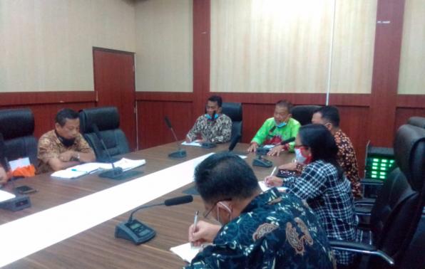 Sekretaris Dinas Perhubungan Babel, Zanuari Anizar Pimpin Audiensi bersama Ketua DPRD beserta Komisi I DPRD Belitung
