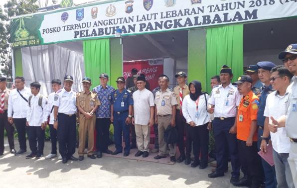 Pemantauan Posko Terpadu Pelabuhan Pangkalbalam